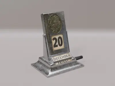 Vintage Mechanical Perpetual desktop Flip 3D model