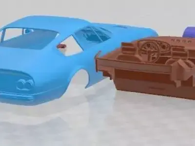 Ferrari Daytona Coupe 1968 Printable Car 3D print model