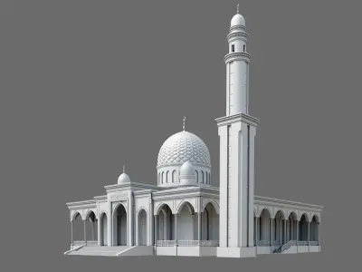 Mosque ID018 3D model