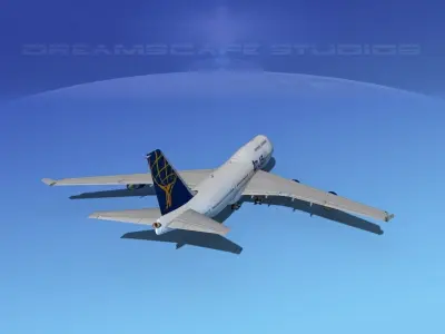 Boeing 747-400 Jumbo Jet Atlas 3D model