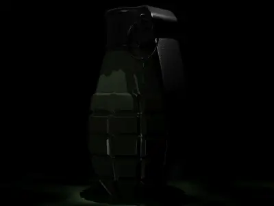 Bomb Model grenade Free low-poly 3D model