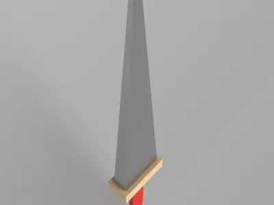 Lowpoly Sword 001 Free low-poly 3D model