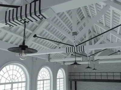 Loft interior 6 3D model