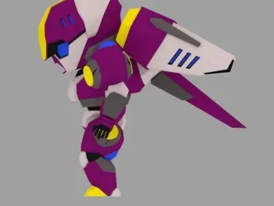 Super Mecha 13 - Diotre of Code Name D1OTE Low-poly 3D model