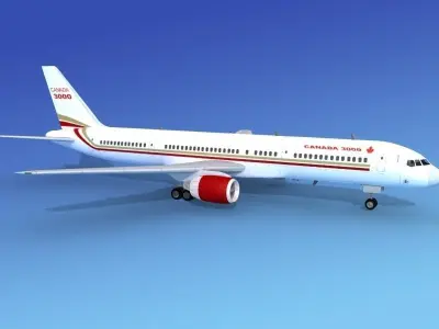 Boeing 757-200 Canada 3000 3D model