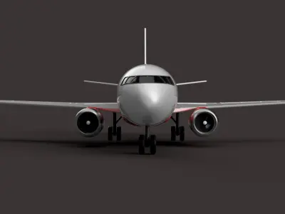 Airbus A320-200 Passenger Jet 3D Model 3D model