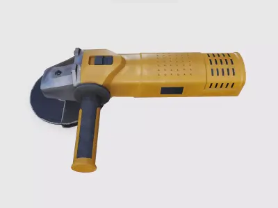 Angle Grinder Low-poly PBR  Low-poly 3D model