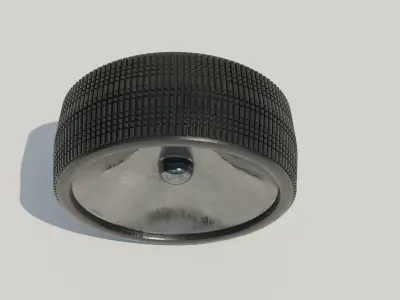 moon vehicle wheel Low-poly 3D model