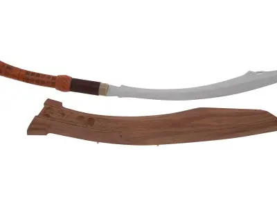 Panabas Sword Low-poly 3D model