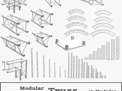 Modular Truss Collection 3D model