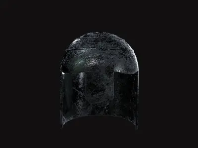 Medieval Helmet V01 Low-poly 3D model