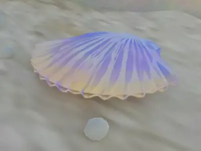 pearl shell Free 3D model