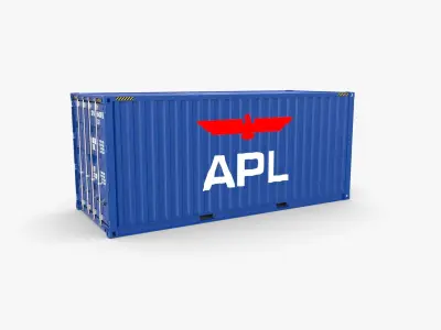 20ft Shipping Container APL 3D model
