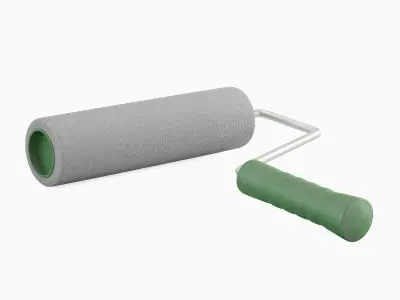 Paint Roller Set Low-poly 3D model