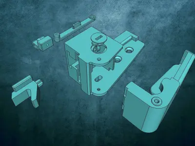 Webasto fridge handle 3D print model