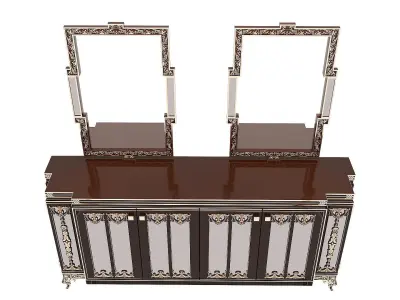 Chest of drawers 3D model 5
