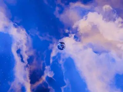 Aetherstorm IX Nebula HDRI 16k Seamless 3D model