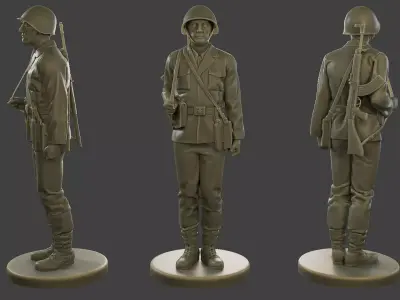 CzechSlovak Communist Soldier CCS1 000 Free 3D print model