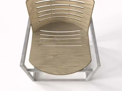 Modern Simple Chair 8K UV map Free low-poly 3D model