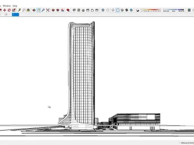 Sketchup Office building H4 3D model