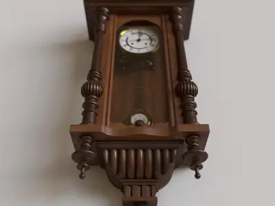 Antique Pendulum Wall Clock 3D model