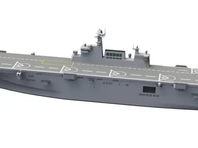 Chinese Navy Brand New Type 075 Amphibious Assault Ship 3D model