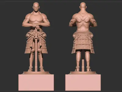 Barbarian Destroyer - Highpoly model  3D model