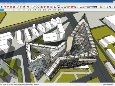 Sketchup Office building 200 3D model