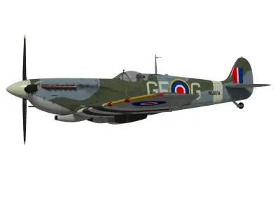 Supermarine spitfire Mk-IXe 3D model