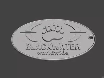 BLACKWATER - Army badge Free 3D print model