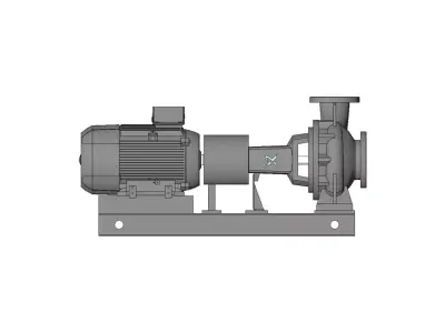 Bomba Centrifuga Industrial - Industrial End-Suction Centrifugal 3D model