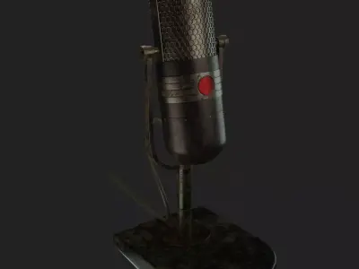 Old microphone 3D Model  3D model