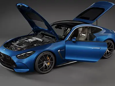 2024 Mercedes-Benz AMG GT 63 Coupe Blue 3D model