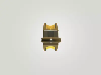 Industrial Lifting Pulley Block - Single Sheave Free low-poly 3D model