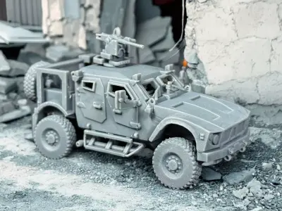 US Army Wheeled Vehicle STL 3D Print Models 3D print model