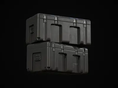 MilitaryCase military case Low-poly 3D model