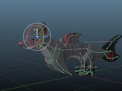 Aryx Kyurai Free low-poly 3D model