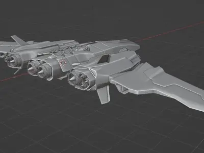 Mothership Orior Valkyrie 3D model
