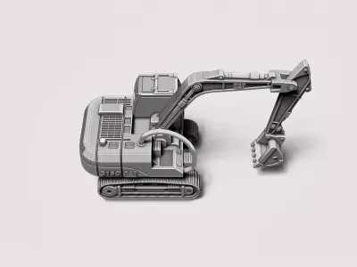 Crawler Excavator RoZ 3D print model