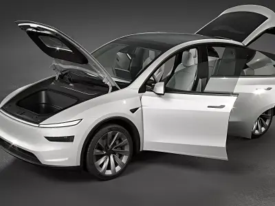 2025 Tesla Model Y Pearl White 3D model