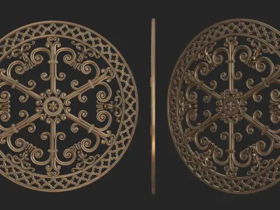 Rosette Ornament  3D print model