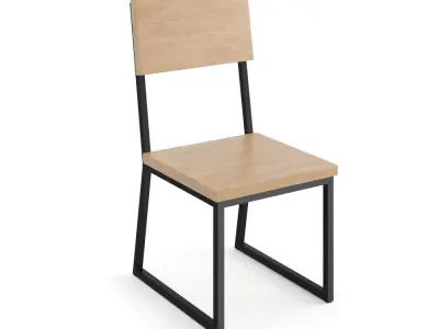 Industrial chairs and bar stools - Pack with 13 models 3D model