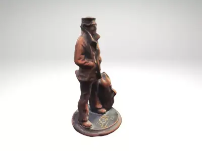 Naval Soldier Decorative Military Figurine 3D Model 3D model