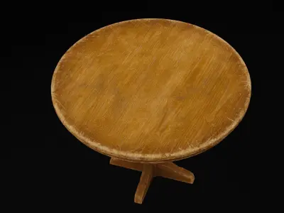 Gathering Dinning Table Low-poly 3D model