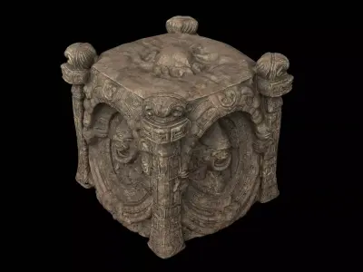 ancient box 3D model