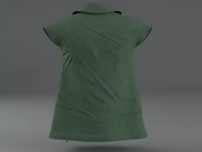 Clothing Set 4 camouflage dress on mannequin Low-poly 3D model