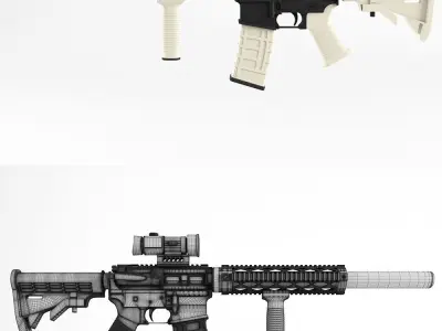 M4 Spikes modified 3D model