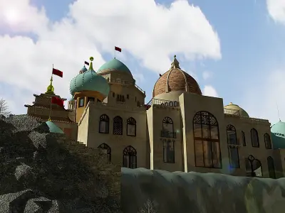 Monument castle Free 3D model