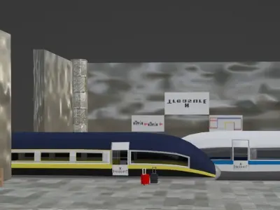 station 3D model