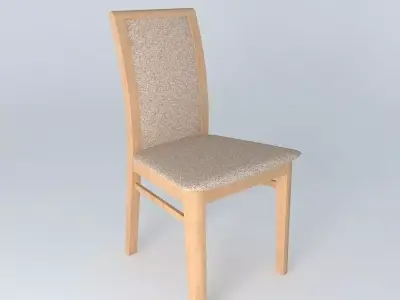 Indiana Red Pine Chair 3D model